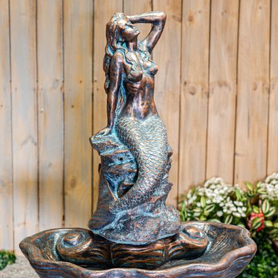 73016 Sunbathing Mermaid Fountain