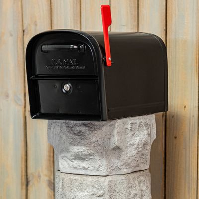 90101 Sm. Stone Column Mailbox Holder