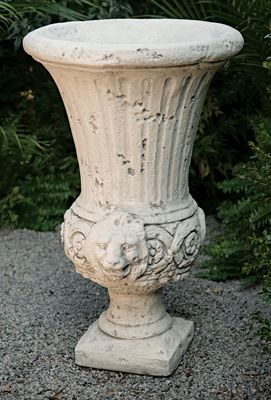 71017 Tall Flared Lion Urn