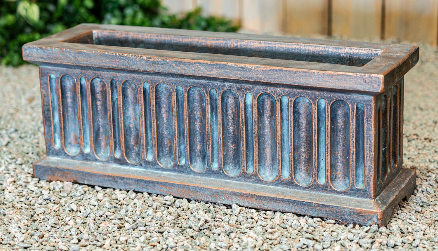 71074B Md. Rectangular Fluted Planter