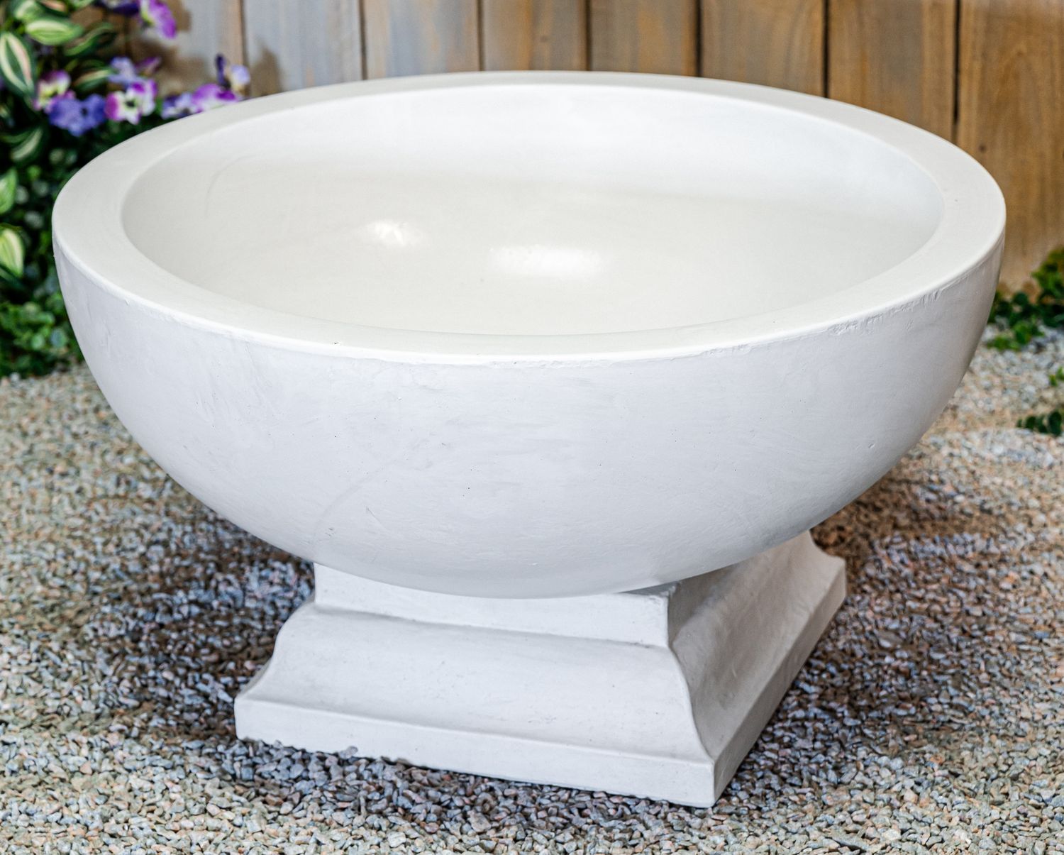 71104 Smooth Round Bowl w/ Square Base