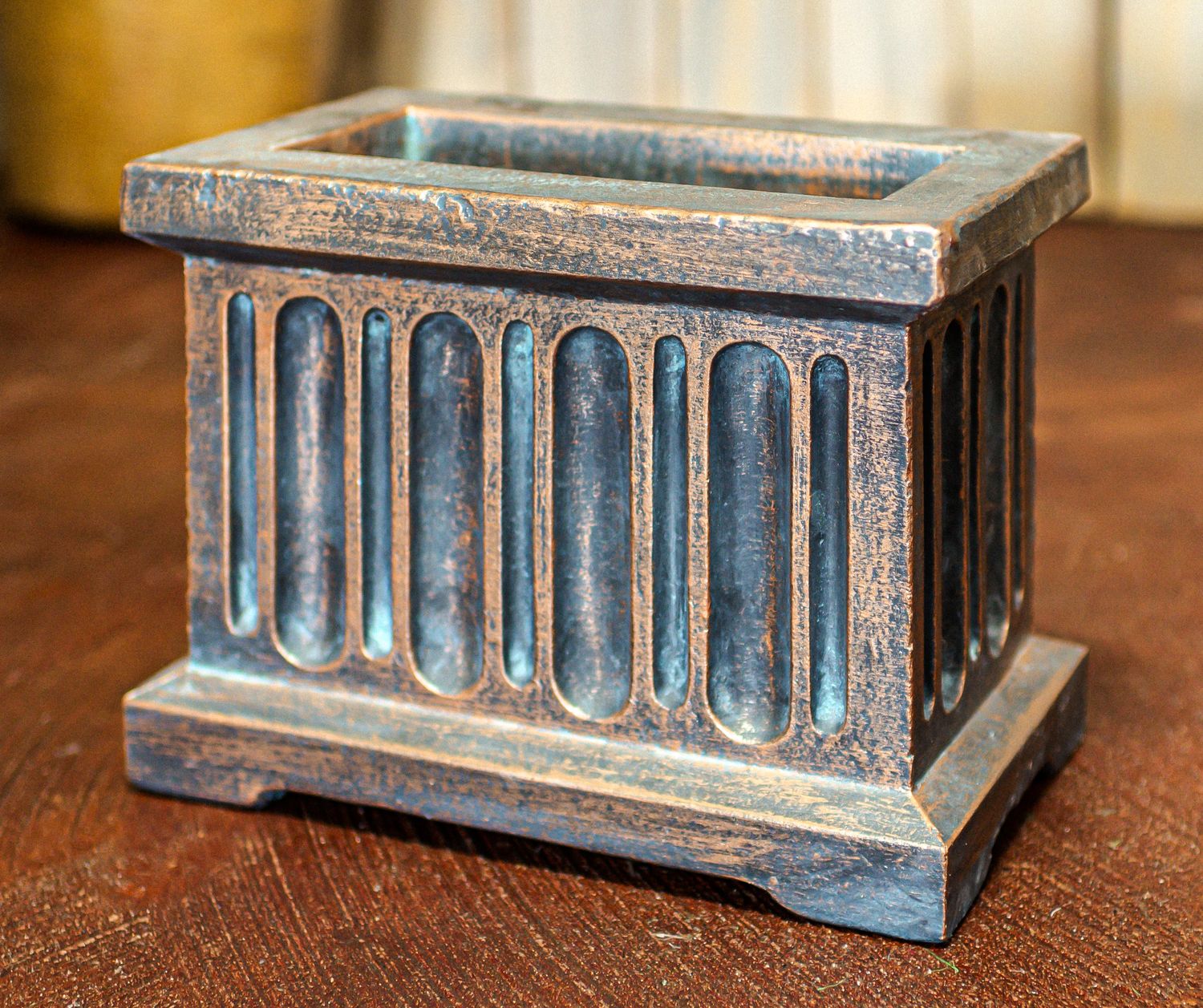 71074A Sm. Rectangular Fluted Planter