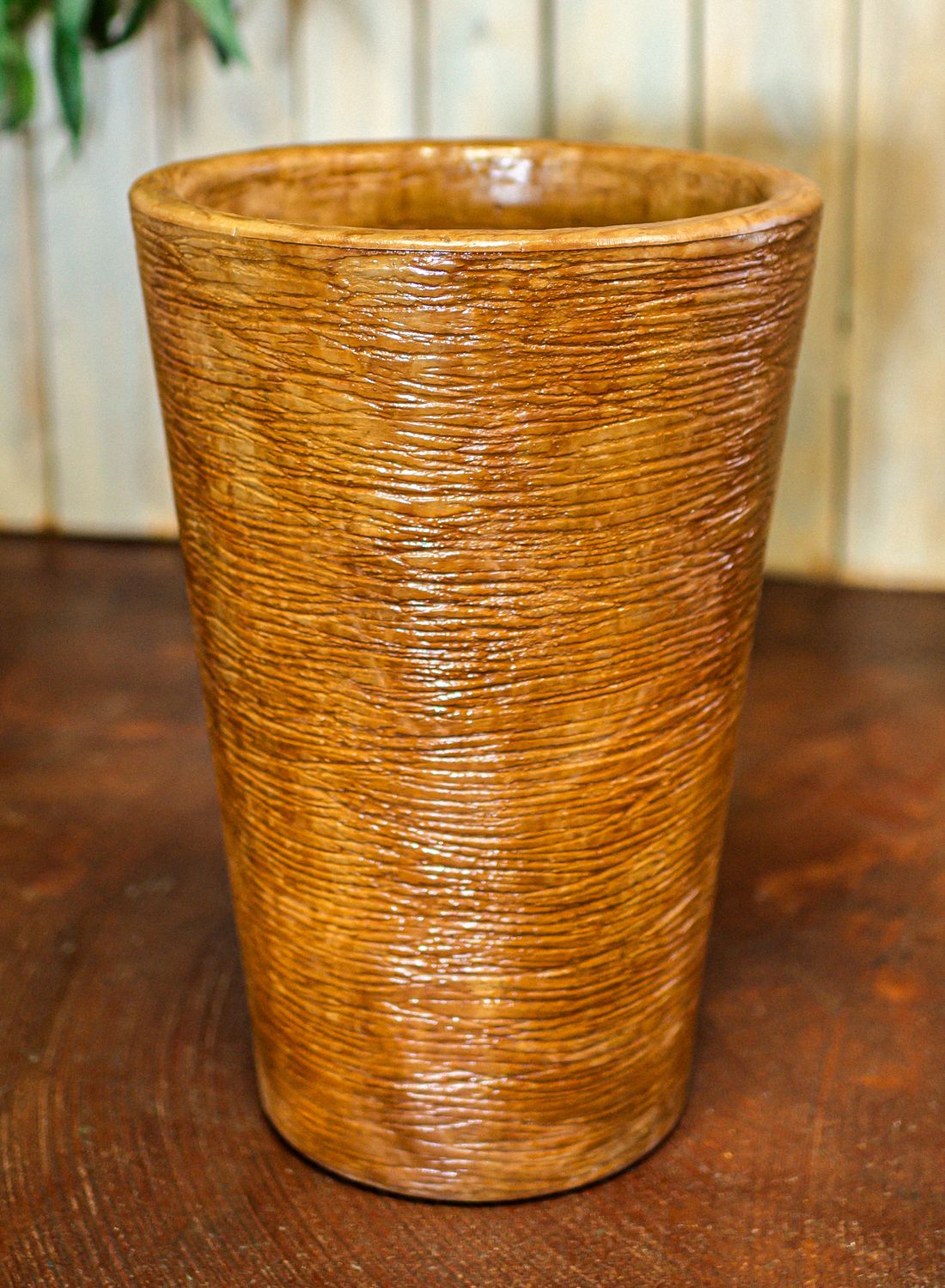 71078 Tall Round Pot w/ Ripples