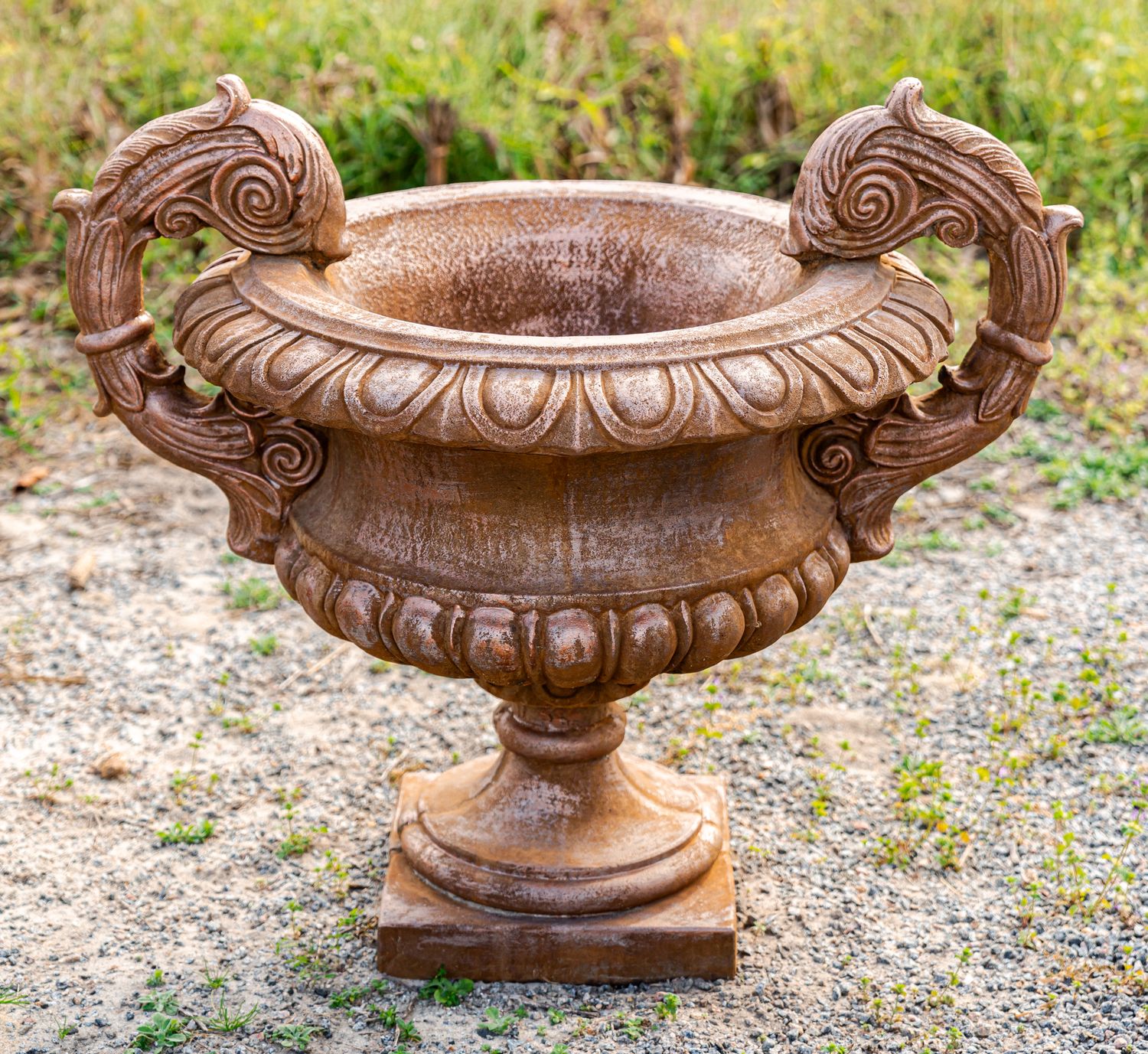 71083 Ex. Lg. Scroll Handled Urn