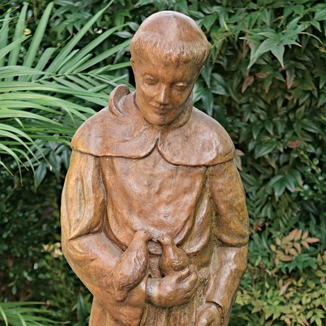 35006 Lg. Saint Francis w/ Deer