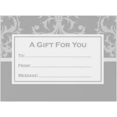 Mini Envelope for Gift Card - Silver Premium