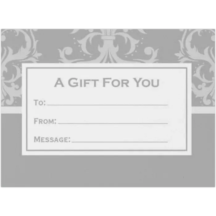 Mini Envelope for Gift Card - Silver Premium