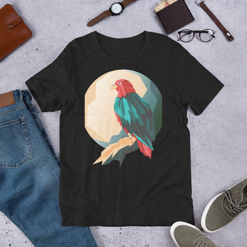 Comfort t-shirt with beautiful bird design