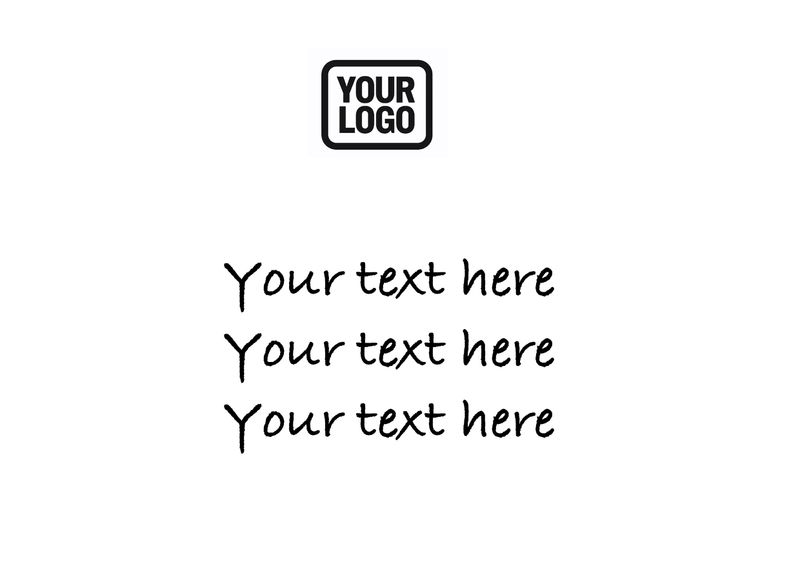 Card with your logo (top)