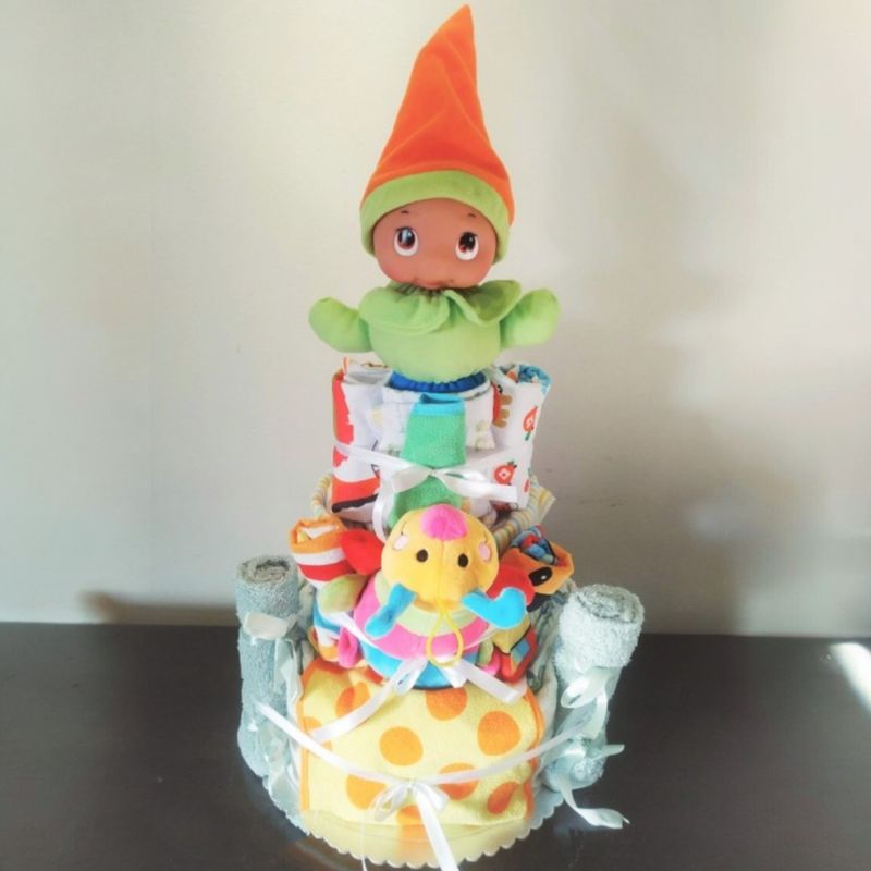 Diaper cake - Multicolour Fan