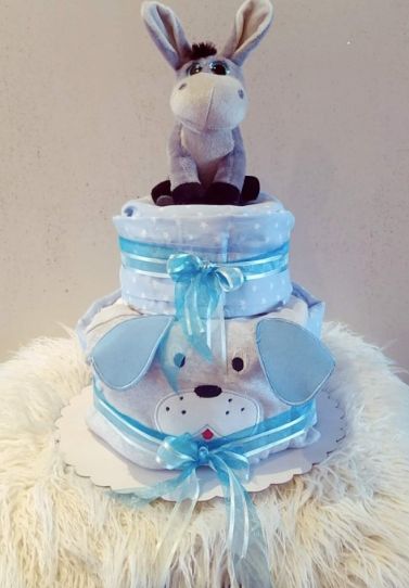 Little Donkey Diaper Cake