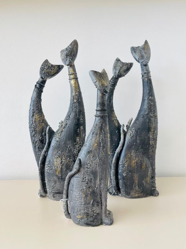 handmade cat figurines