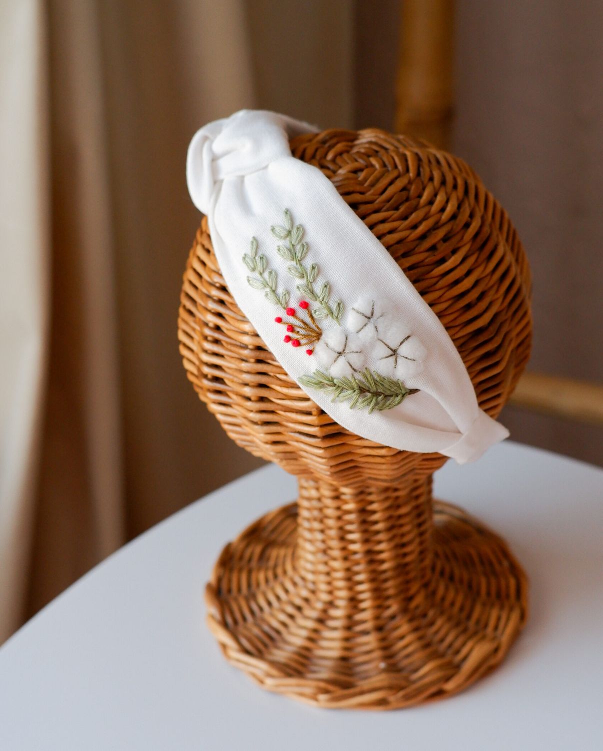 Cerc cu broderie Flori de bumbac