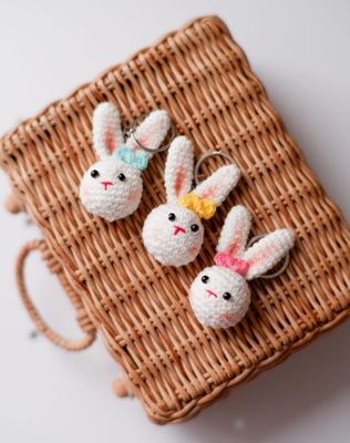 Keychain with Bunny Toy