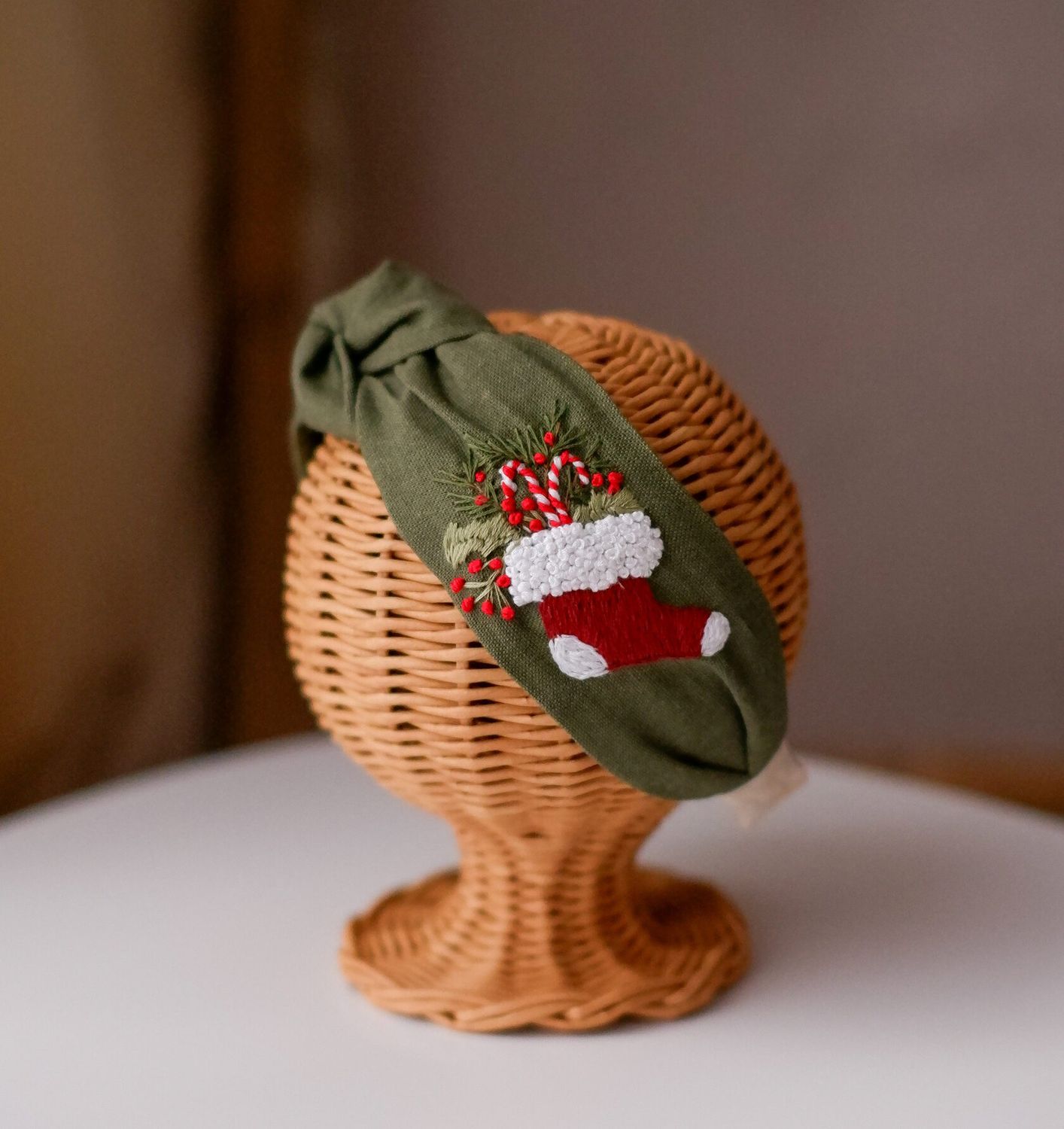 Cerc cu broderie cu motive Winter