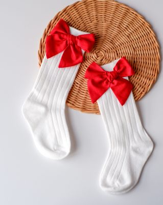 Ciorapei Eleganti cu Fundite Handmade
