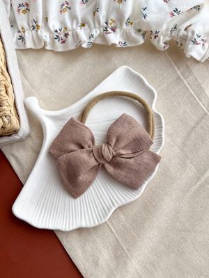 Linen Brown Headband