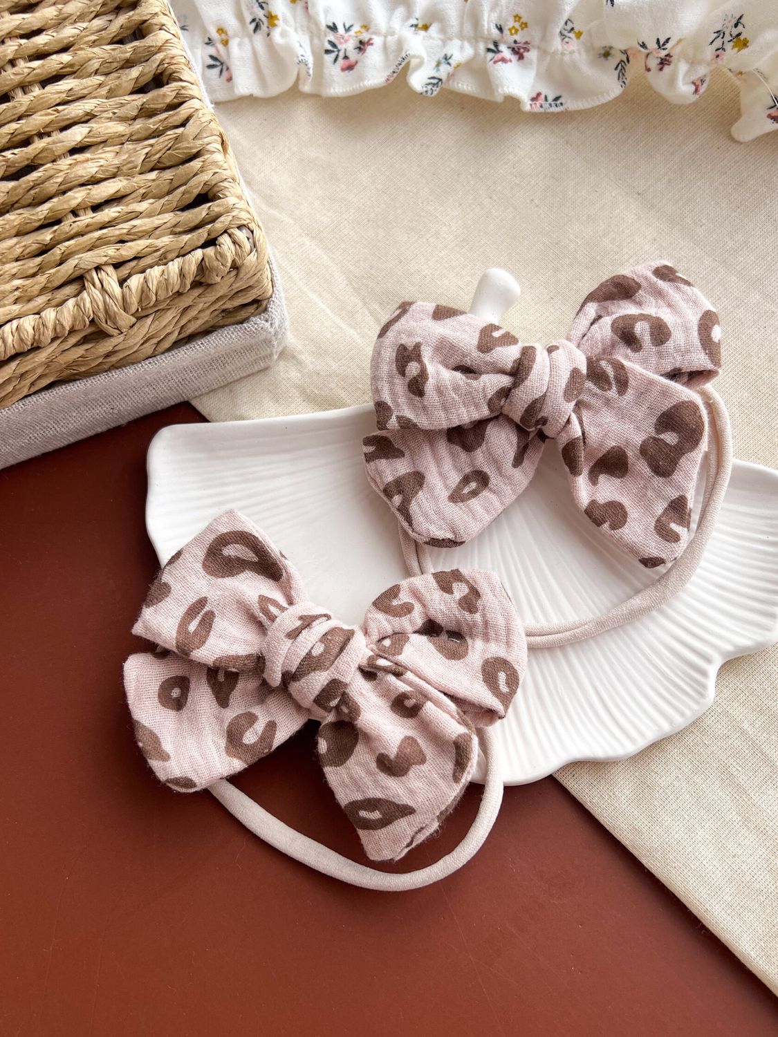 Leopard Bow Headband
