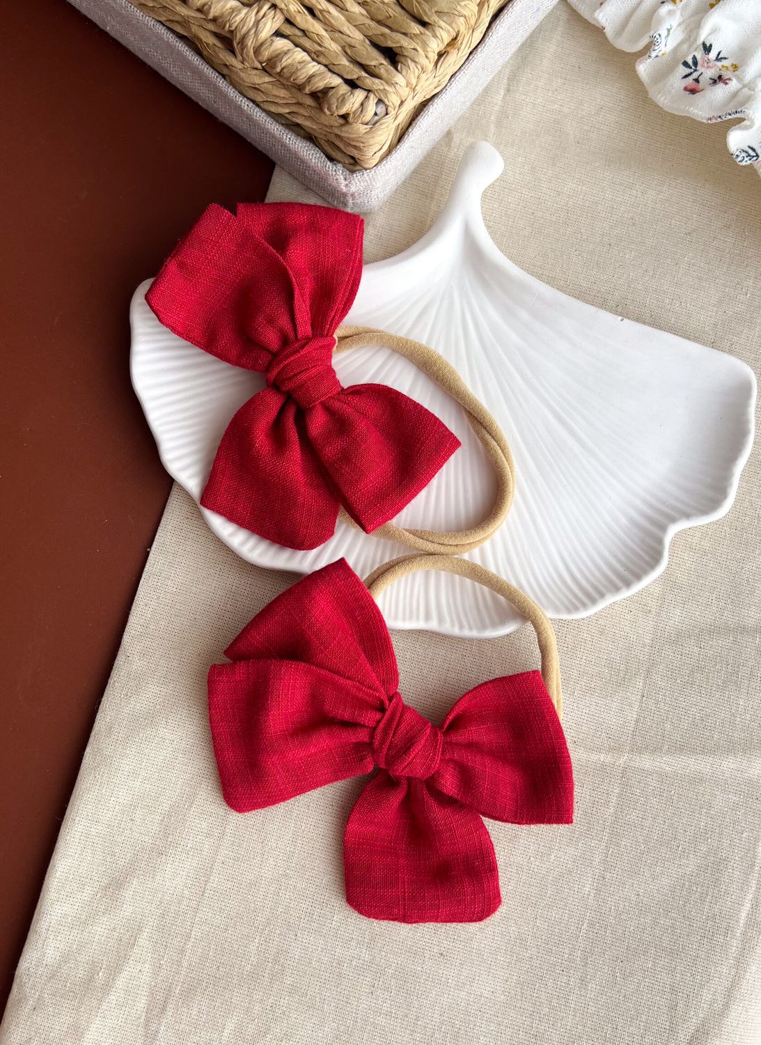 Red Bow Headband