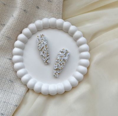 Luxury Bead Barrettes (5 cm)