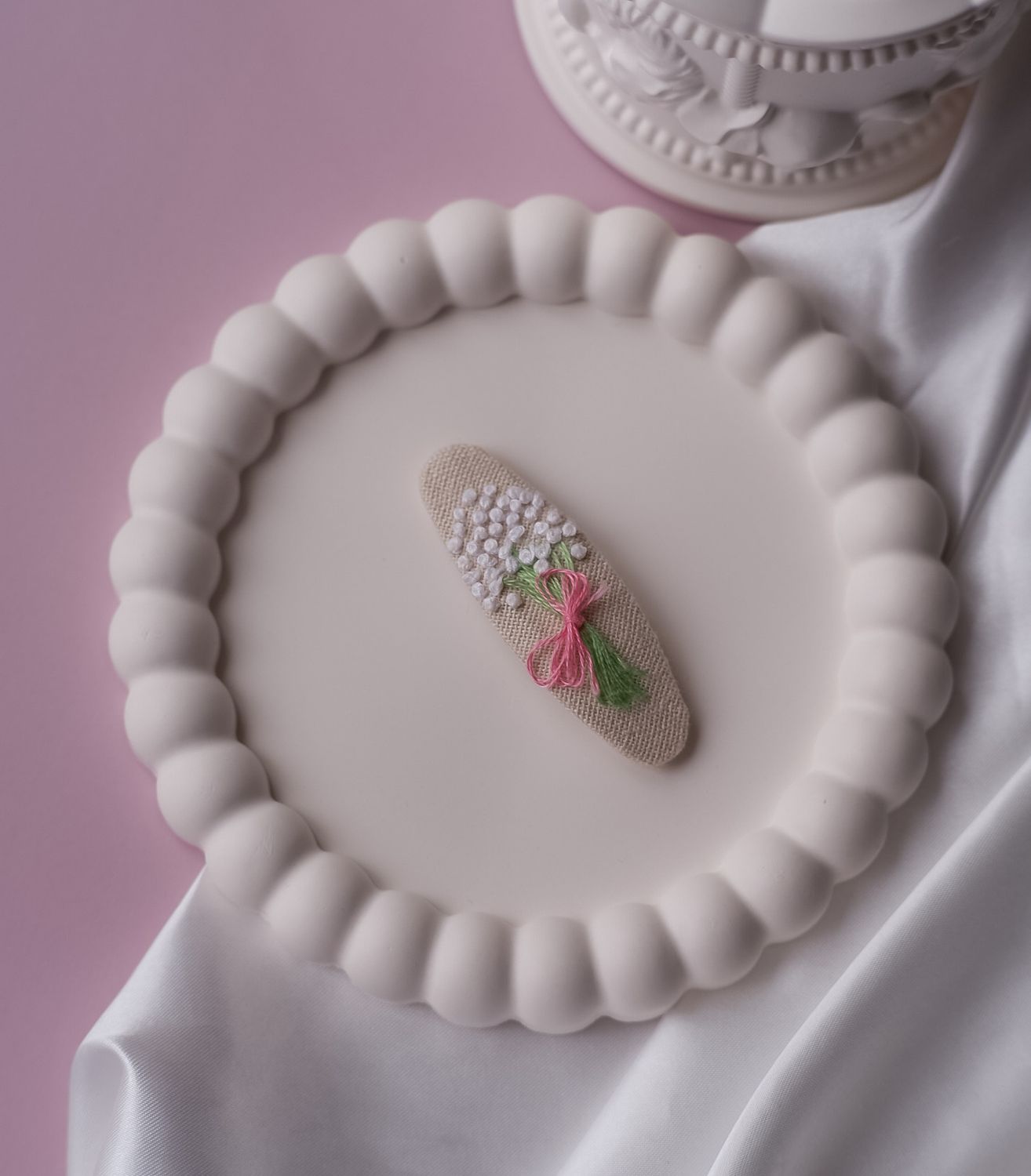 Agrafe broderie Buchet cu Flori