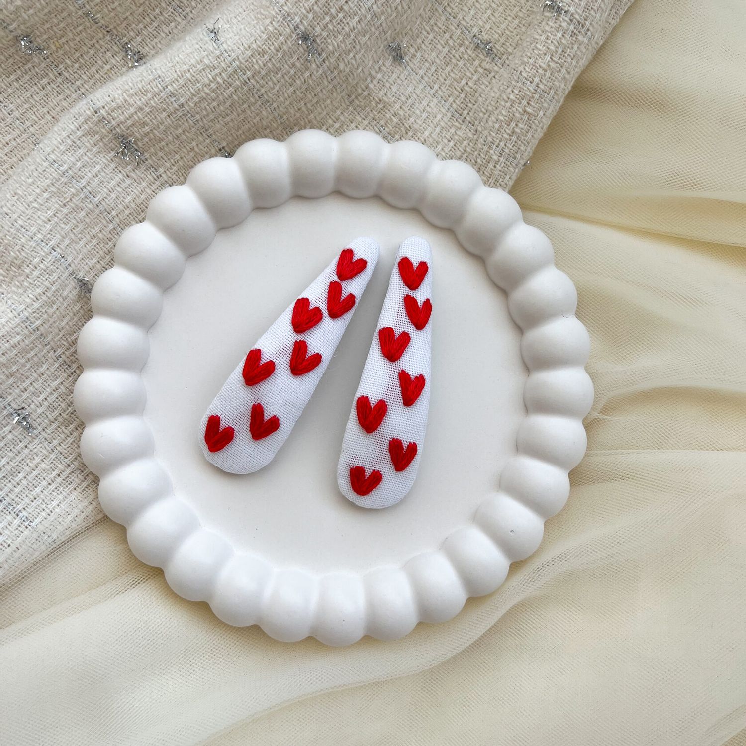 Crimson Heart Clips
