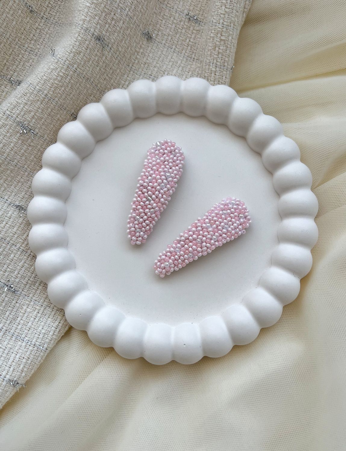 Elegant Beaded Clips