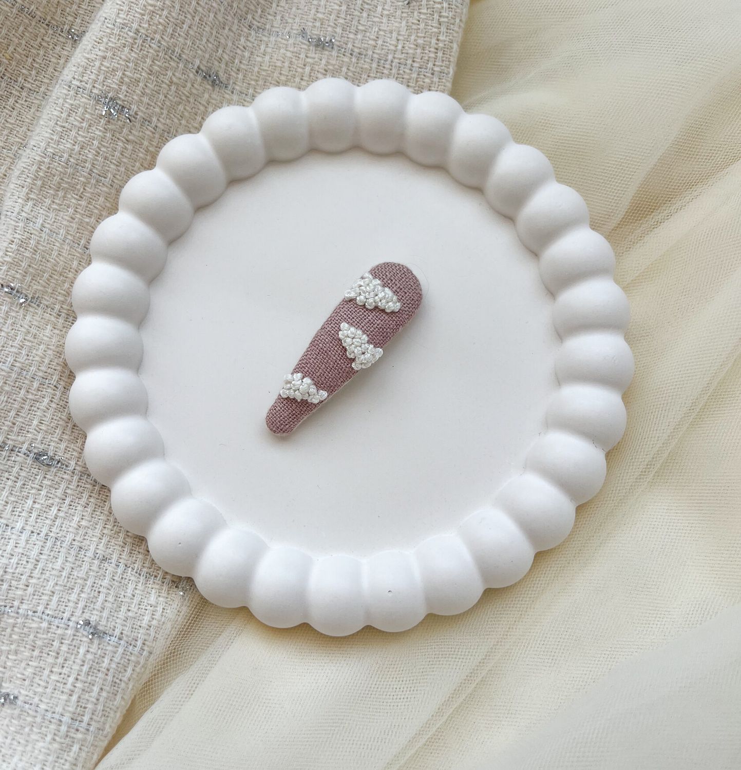 Cotton Cloud Pins, Culoare: Roz, Marime: 5 cm, Pereche: Fara (1 buc)