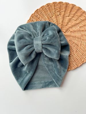 Turban „Velvet Verde Pastel” 6-9 luni