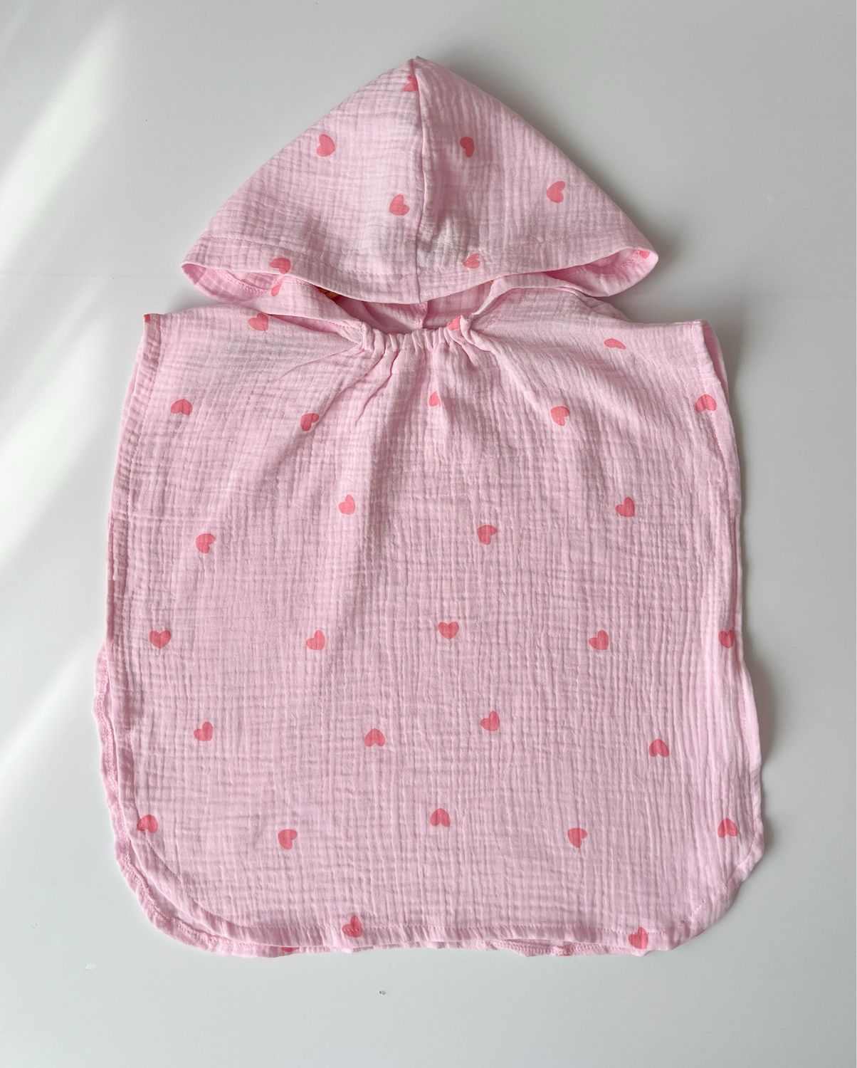 ​Poncho de plajă – Pink Hearts