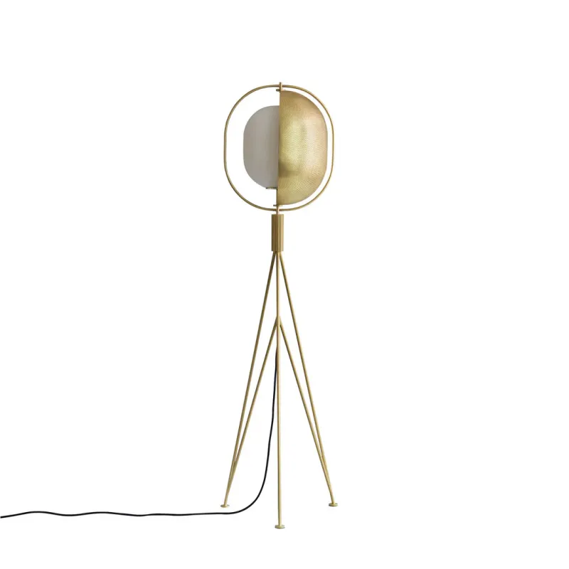 Pearl | Pendant Brass Floor Lamp