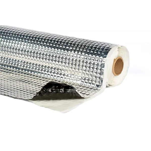 Rotolo Insonorizzante fonoassorbente in alluminio butilico 2 mm, 2 m² - 50cm. x 4 mt. Auto-Connect Droll20 - Professionale