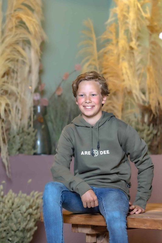 Organic Hoodie Army Green