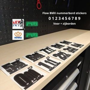Flow BMX plate numbers