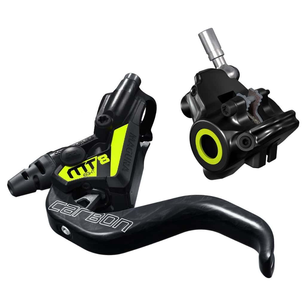 Magura MT8 SL 1-Finger Carbon Lever Disc Brake Kit Flat Mount
