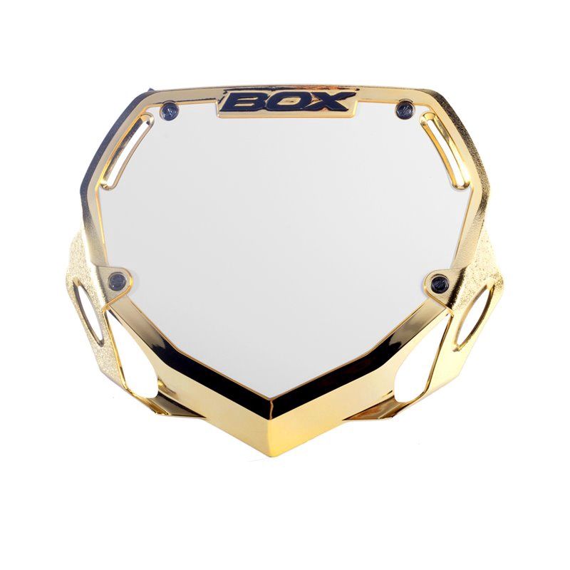 Box BMX Nummerbord Goud  Large
