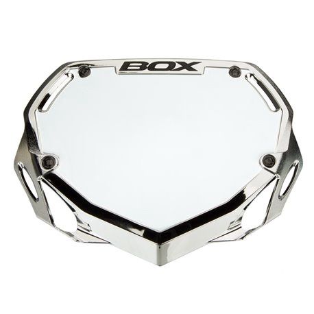 Box nummerbord Chrome Silver Small