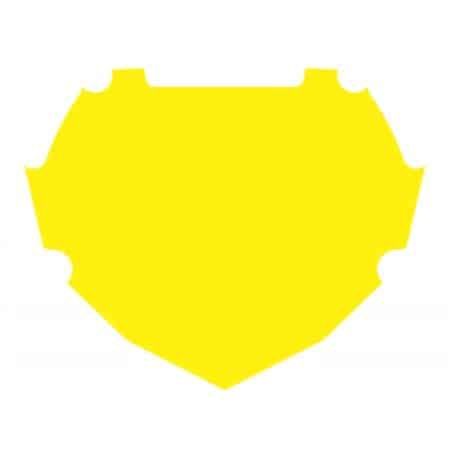 Box Two Number Palette Decal Yellow