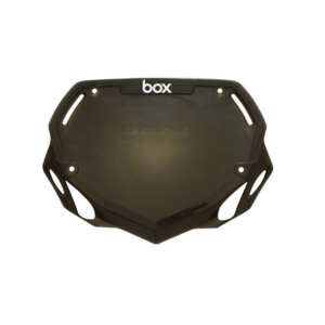 Box Two mini nummerbord transparant zwart