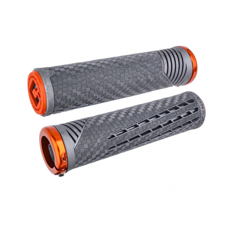 ODI Conner Fields Grip v2.1 Lock-On Lnyx Gray / Orange ODI Conner Fields Grip v2.1 Lock-On Lnyx Gray / Orange