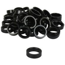 Balhoofdtussenring spacer alu 10mm 1.1/8 zwart