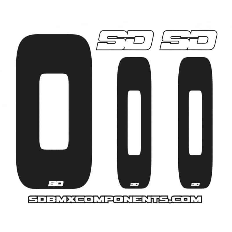 SD plate numbers black SD plate numbers black