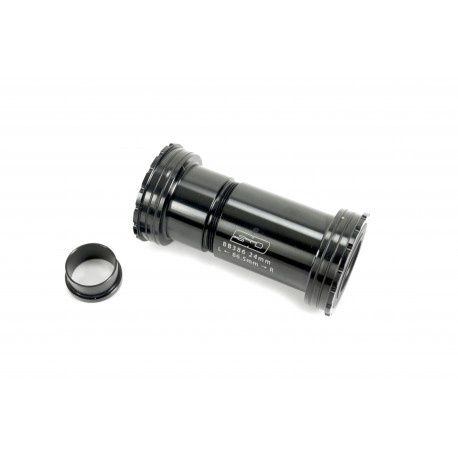 SD Ceramic Bottom Bracket Threaded Lock BB386 conversion to 24mm spindle Black SD Ceramic Bottom Bracket Threaded Lock BB386 conversion to 24mm spindle Black