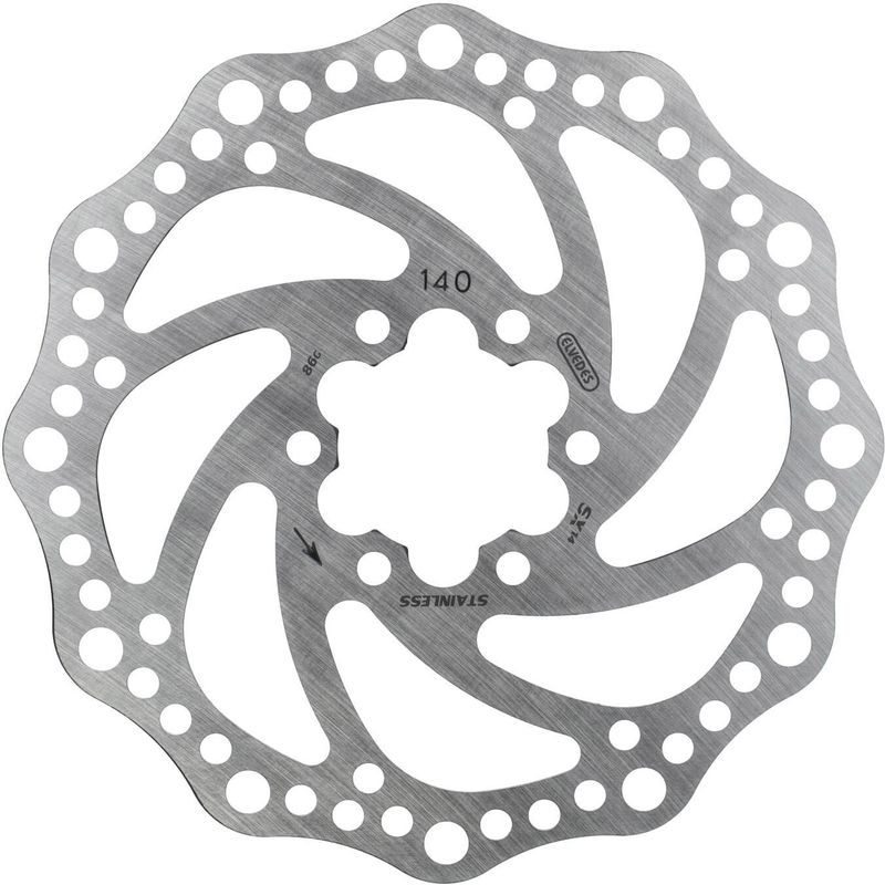 Elvedes BMX rotor SX14 140mm 6 gaats + boutjes RVS