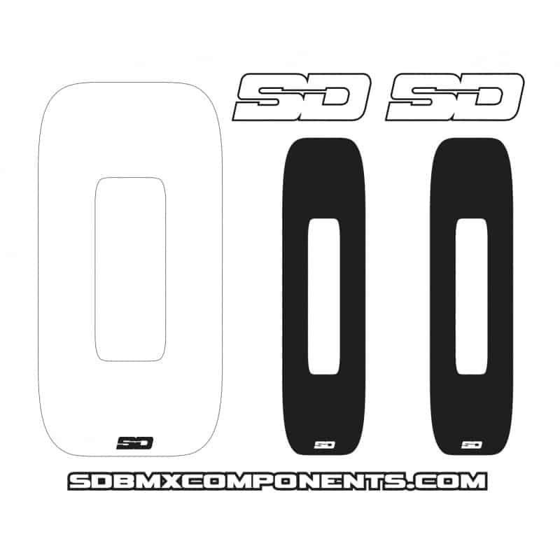 SD plate numbers white SD plate numbers white