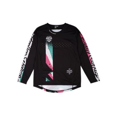 Troy lee designs youth sprint jersey full pull black Troy lee designs youth sprint jersey full pull black