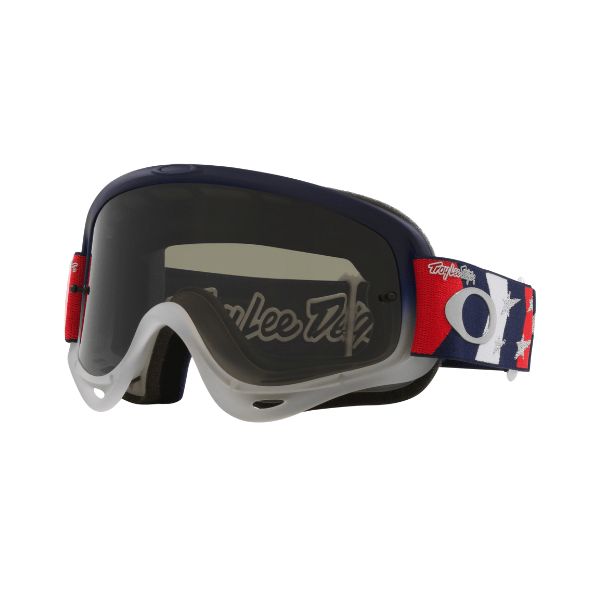 Oakley O-Frame MX x Troy Lee Designs RWB Stars Goggle Dark Grey Lens
