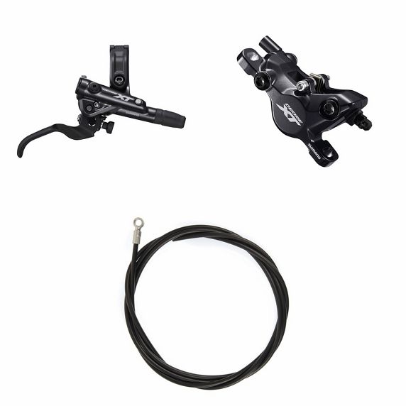 SHIMANO DEORE XT Rem (kit) BRM8100JTBLM8100 Rechts/achterzijde Kunststof zonder vin Zonder adapter 1700 (zwart)