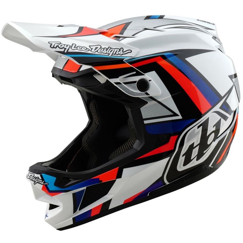 Troy Lee Designs D4 Composite frames white silver