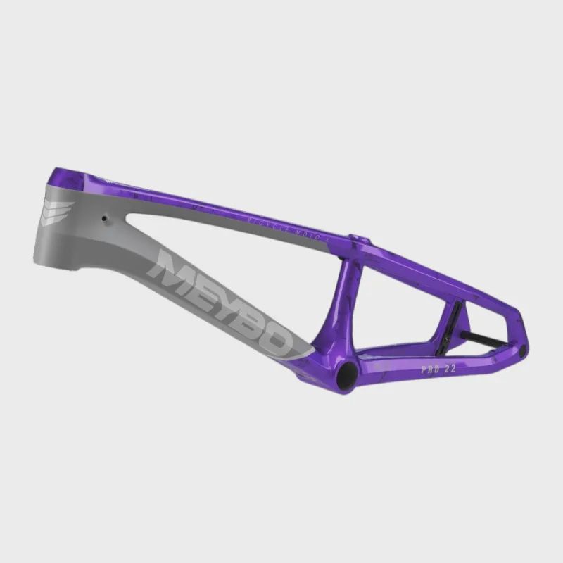 Meybo 2026 HSX Carbon Bmx Race Frame Matte Grey/Grey/Purple Meybo 2026 HSX Carbon Bmx Race Frame Matte Grey/Grey/Purple